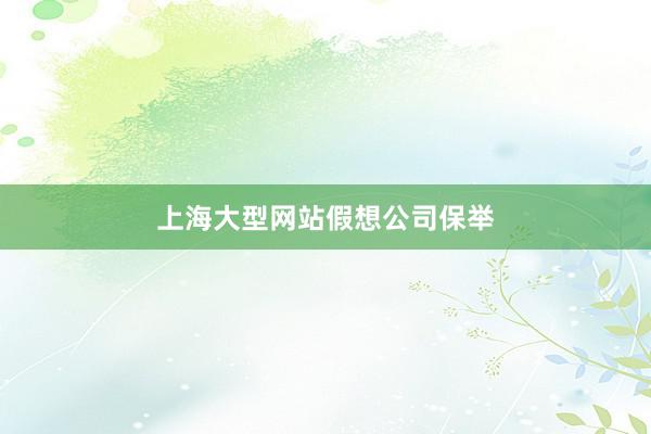 上海大型网站假想公司保举